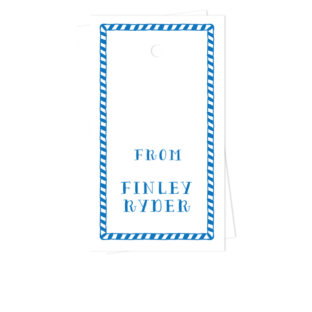 Hand Drawn Stripes Gift Tags