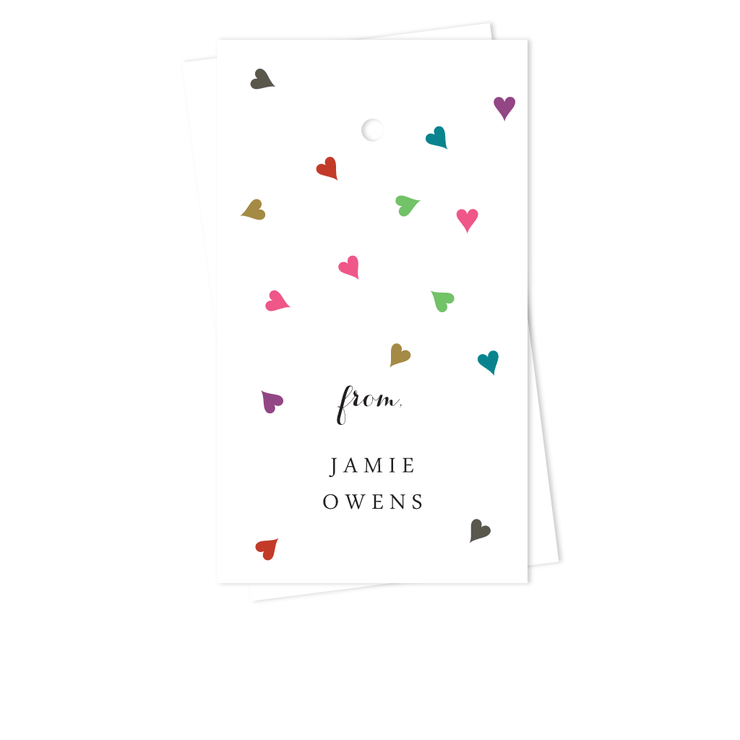 Floating Hearts Gift Tags