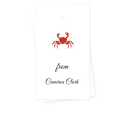Crab Gift Tags