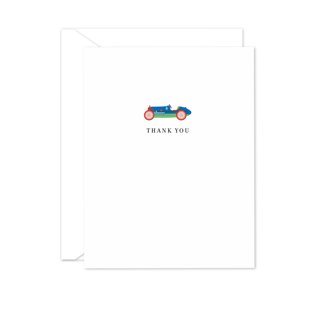 Race Car Thank You Note