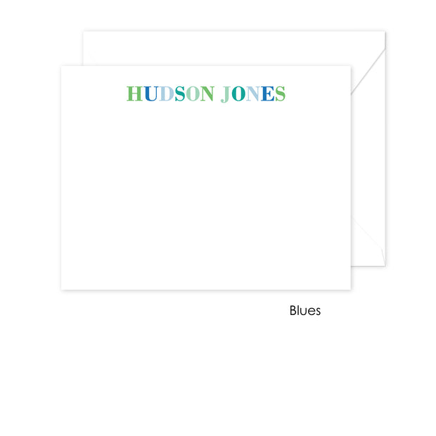 Rainbow Block Stationery
