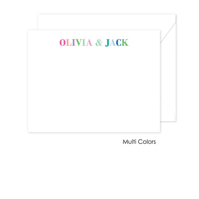 Rainbow Block Stationery