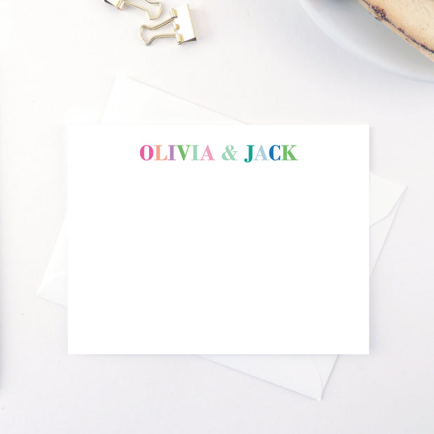 Rainbow Block Stationery