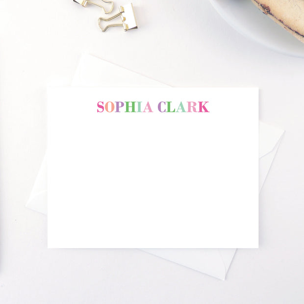 Rainbow Block Stationery