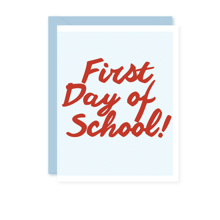 First Day Of School Card