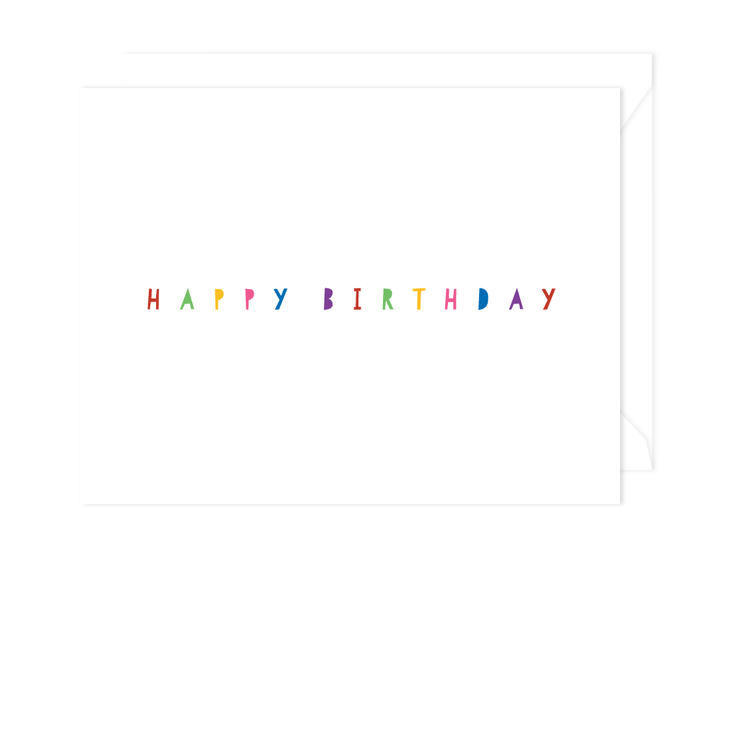 Classic Happy Birthday Card