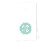 Filled Circle Monogram Gift Tags