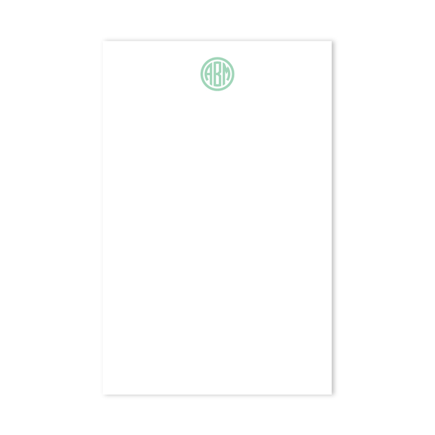 Circle Monogram Notepad