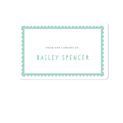 Scallop Border Bookplates