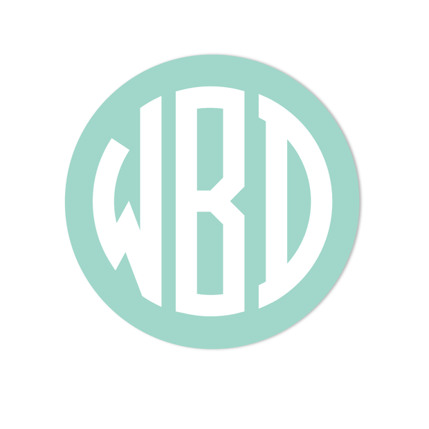 Circle Monogram Stickers