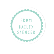 Scallop Border Stickers