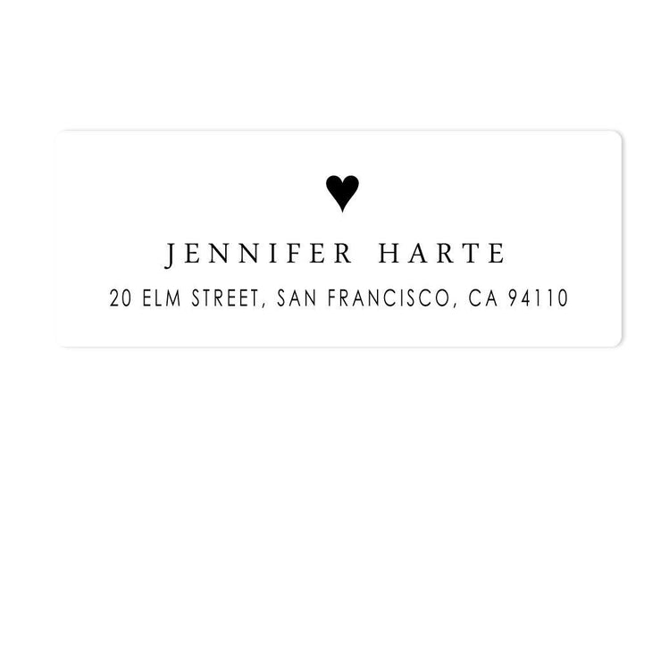 Good Hearted Address Labels