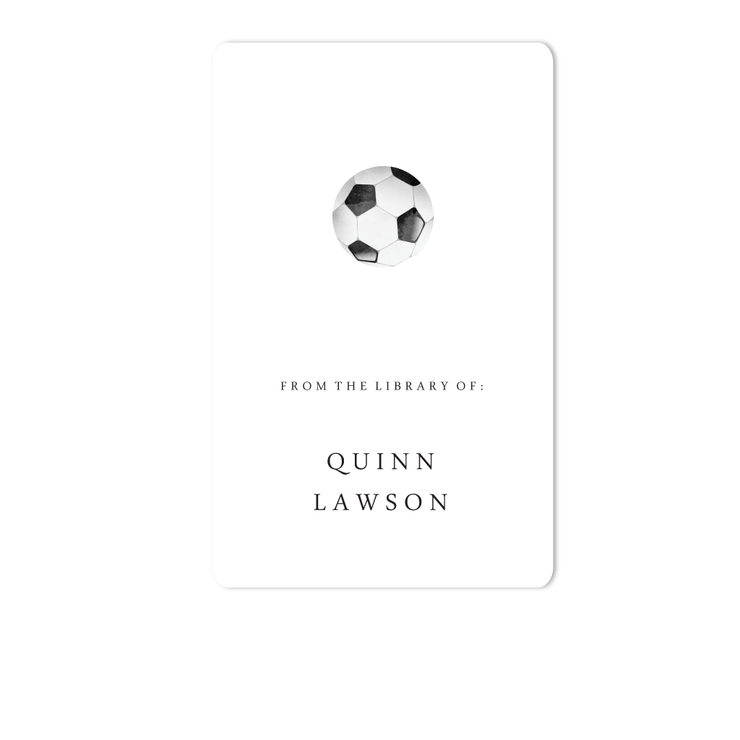 Soccer Bookplate