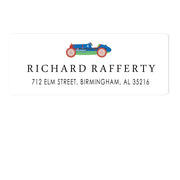 Race Car Address Labels