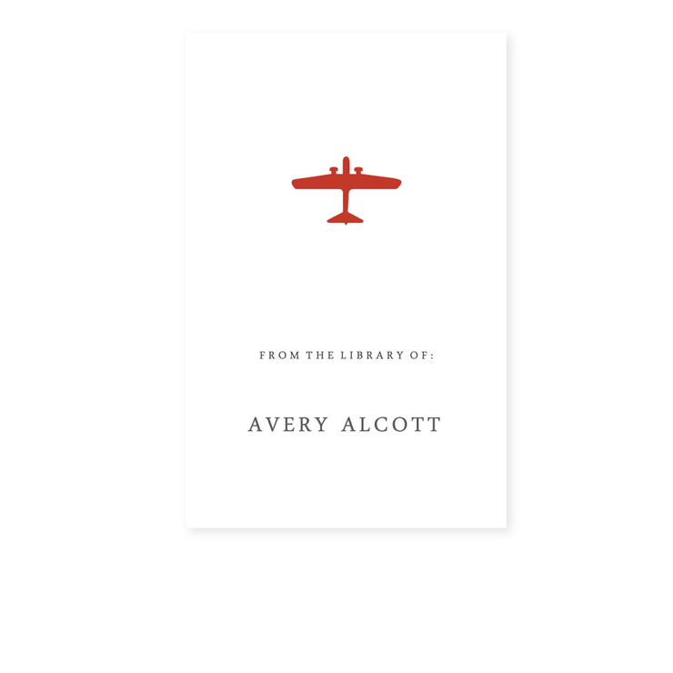 Airplane Bookplate