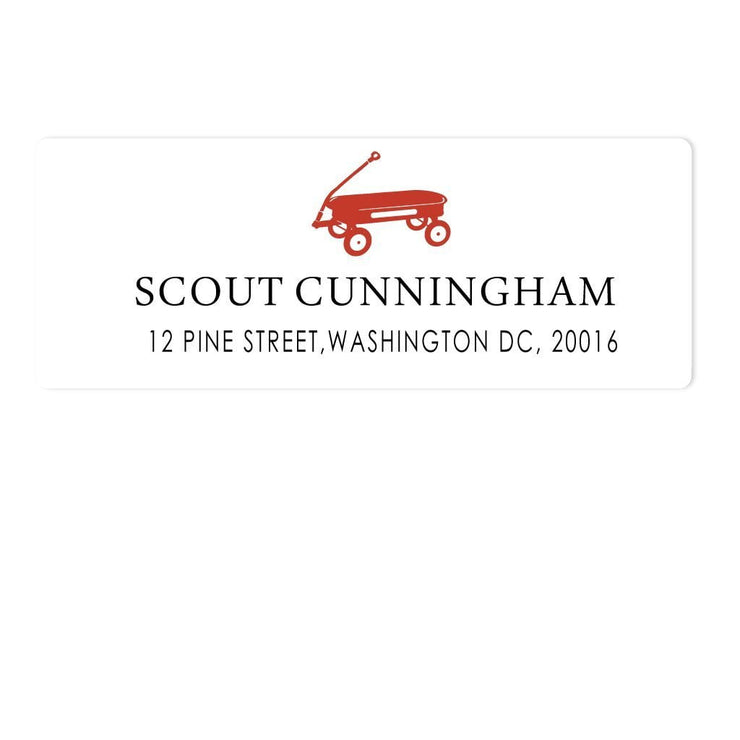 Red Wagon Address Labels