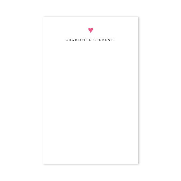 Preppy Heart Notepad