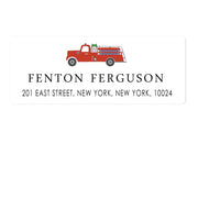 Fire Truck Address Labels