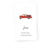 Fire Truck Gift Tags