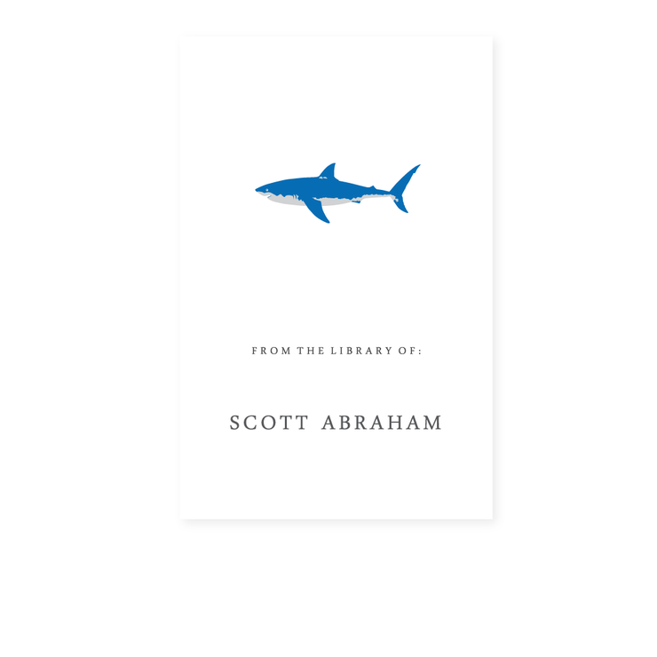 Shark Bookplate