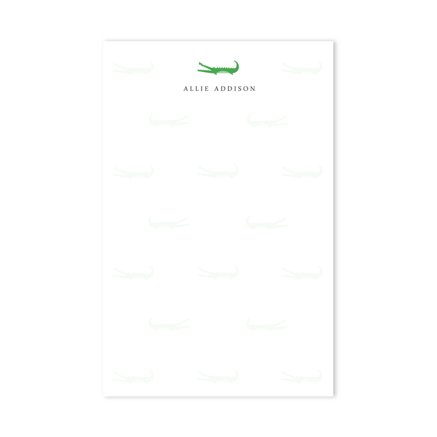 CUSTOM PERSONALIZED ALLIGATOR NOTEPAD – Preppy Prodigy®