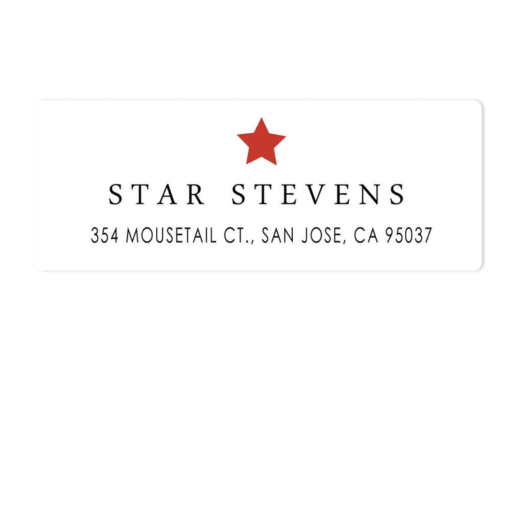 Star Address Labels