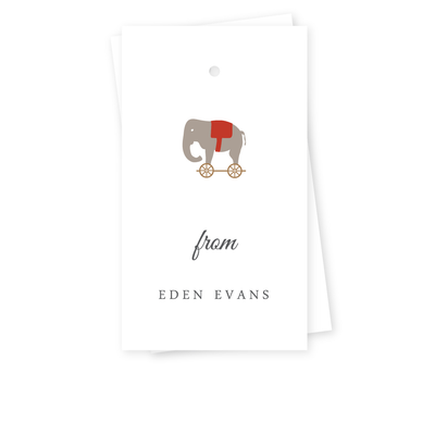 Toy Elephant Gift Tags