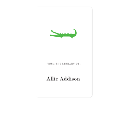 Alligator Bookplate