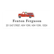 Fire Truck Address Labels