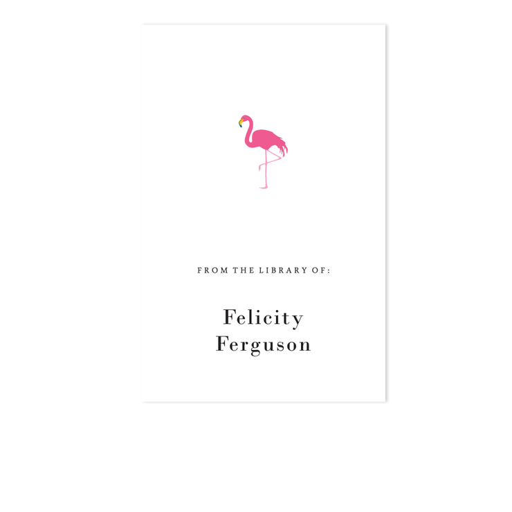 Flamingo Bookplate