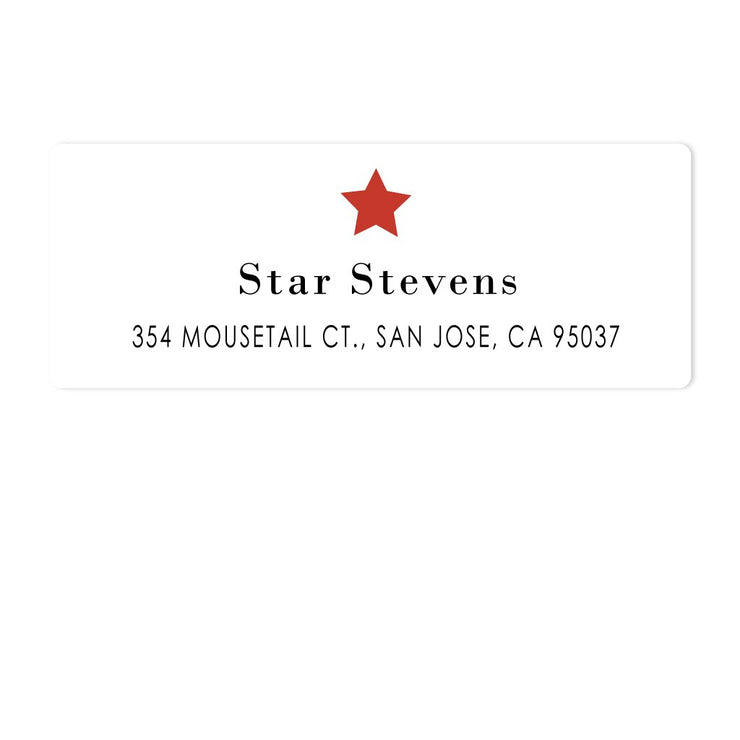 Star Address Labels