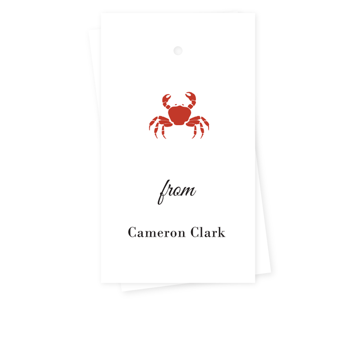 Crab Gift Tags