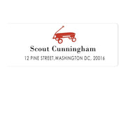 Red Wagon Address Labels