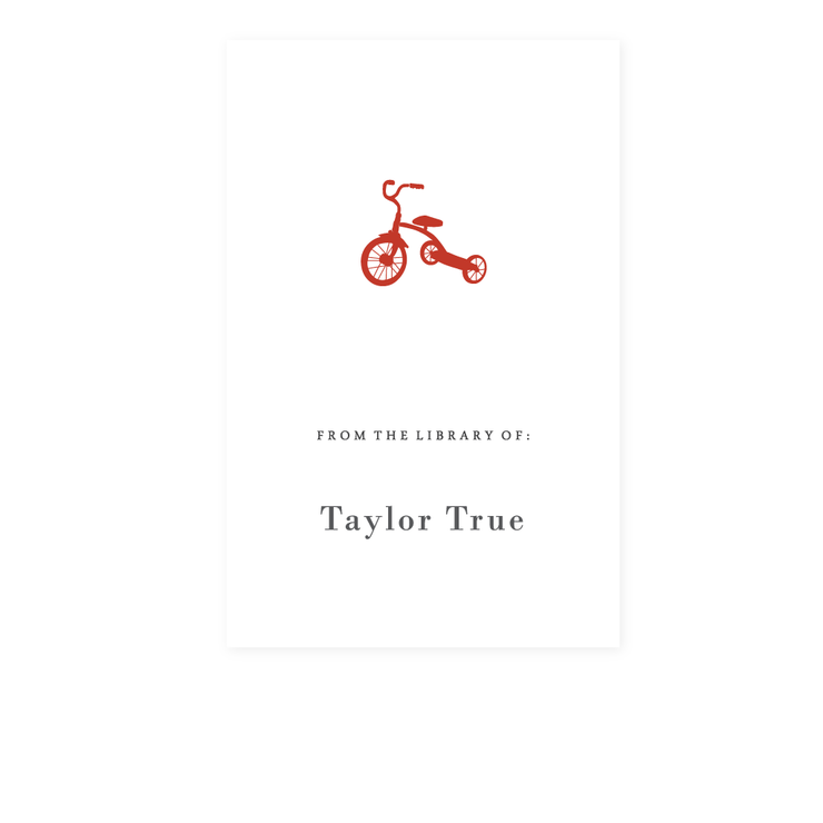 Tricycle Bookplate