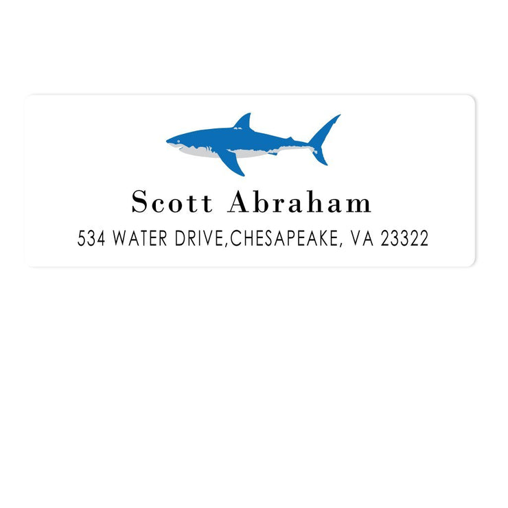 Shark Address Labels
