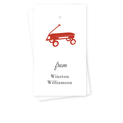 Red Wagon Gift Tags