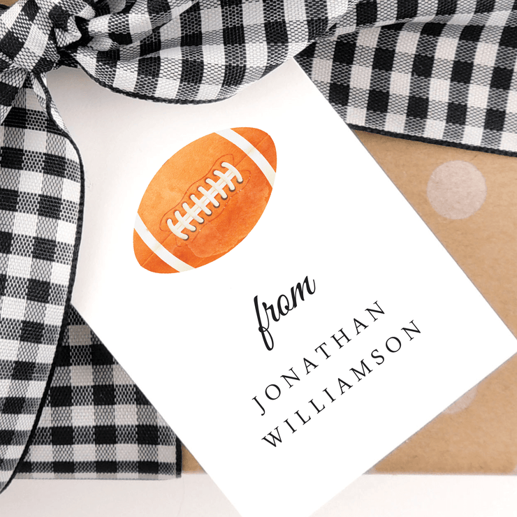 Football Gift Tags