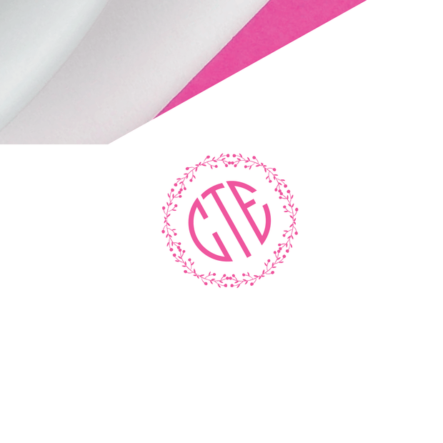 Berries Monogram Stationery