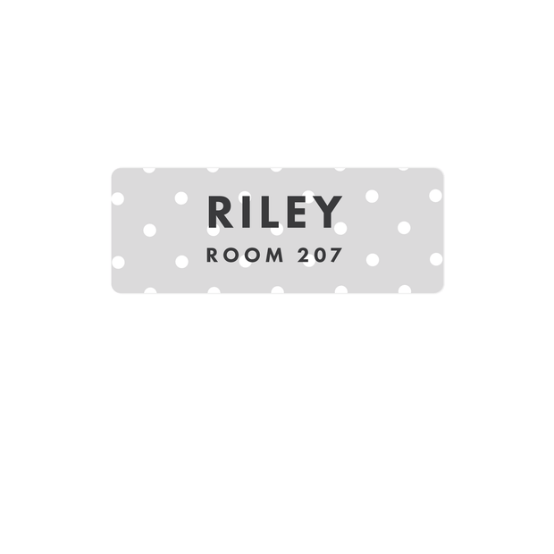 Polka Dot Name Labels