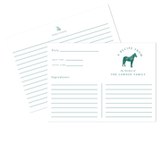 Horse Recipe Cards