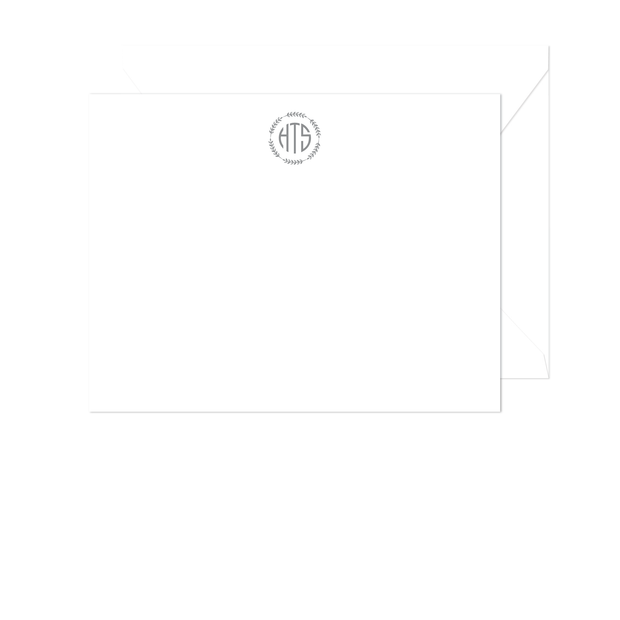 Wreath Monogram Stationery