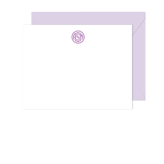 Circle Monogram Stationery