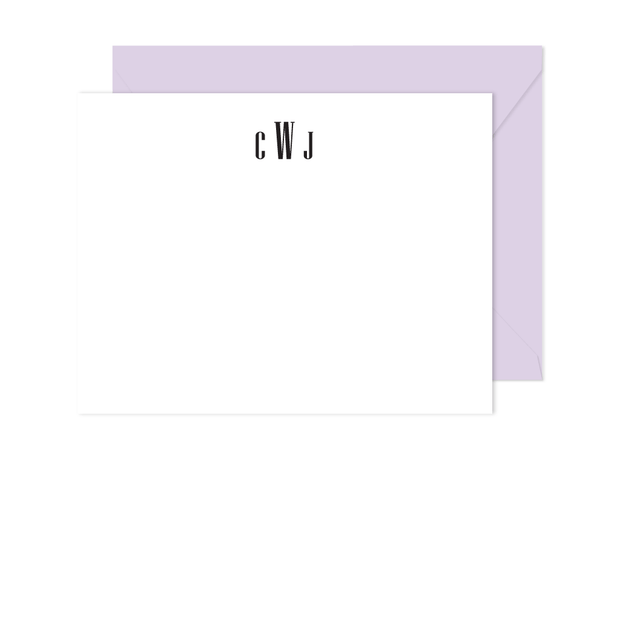 Modern Monogram Stationery