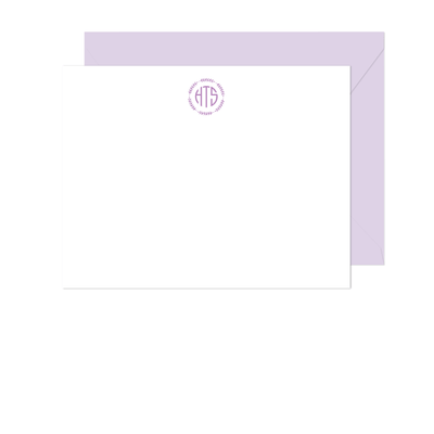 Wreath Monogram Stationery