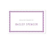 Scallop Border Bookplates