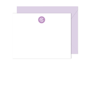 Filled Circle Monogram Stationery