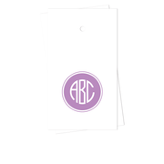 Filled Circle Monogram Gift Tags