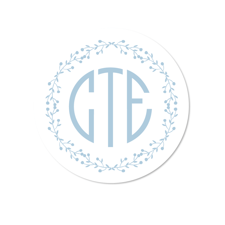 Berries Monogram Stickers