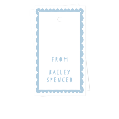 Scallop Border Gift Tags