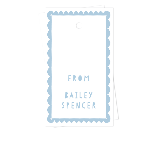 Scallop Border Gift Tags